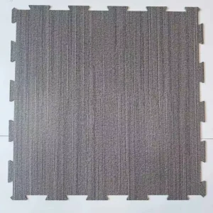 Square PVC LVT Click Flooring Tiles Waterproof Anti Slip 4/5/6mm for Office Hotel Kitchen Bedroom