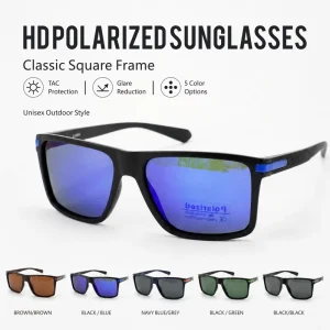 Square Polarized Sports Cycling Sunglasses for Men and Women Outdoor Goggles