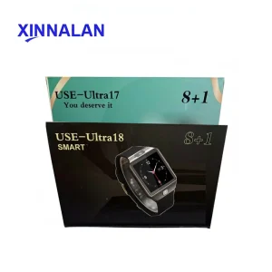 Square Smart Watch Earbuds Combo Ultra18 Sport Fitness Wristwatch 7 Straps Sleep Tracker IP67 Silicone