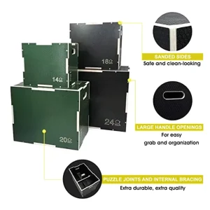 Stackable Non-Slip Wooden Jump Box