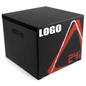 Stackable Soft Plyo Jump Box for Plyometric Exercises and Squats with 4 Heights