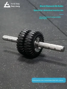 Stainless Steel Ab Wheel with Built-in Bearing and Wear-Resistant Rubber Wheel