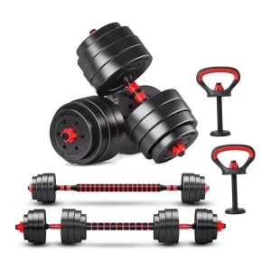 Stainless Steel Adjustable Dumbbell Set for Home Exercise and Gym Fitness 10kg 50kg