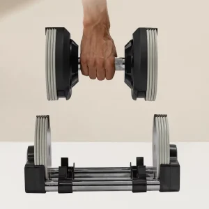 Stainless Steel Adjustable Dumbbell Set for Home Gym Fitness