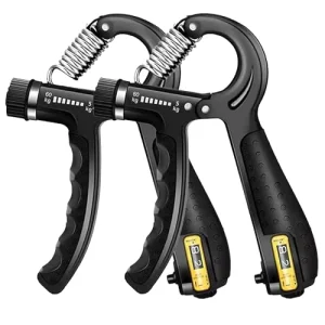 Stainless Steel Adjustable Finger Grip Strengthener Arm and Forearm Training Device for Men