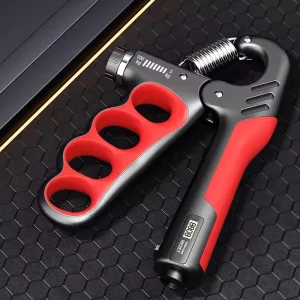 Stainless Steel Adjustable Hand Grip Counter, 5-100 kg, for Muscle Building and Injury Recovery