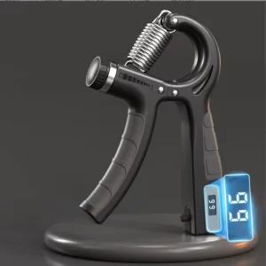 Stainless Steel Adjustable Resistance Hand and Finger Grip Strengthener with Counter
