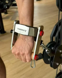 Stainless Steel Automatic Heavy-Duty Pull-Back and Side-Lift Handle for Gantry Frames Grip Strength Trainer