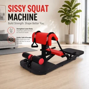 Stainless Steel Deep Squat Machine Sissy Squat Bench for Home Gym Leg Workout