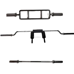 Stainless Steel Hard Chrome Weightlifting Barbell 2.2m