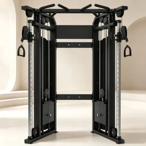 Stainless Steel Pin-Loaded Functional Trainer Pull Bar Dual Weight Stack Cable Machine for Commercial Studios