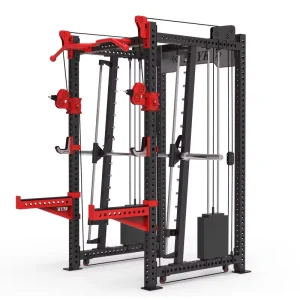 Stainless Steel Smith Machine 75kg Weight Stack Adjustable Tilt Versatile Workouts Comprehensive Fitness Exercise Universal
