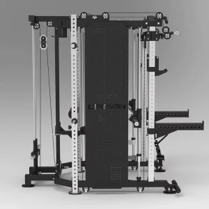 Stainless Steel Strength Training Machine 75*3mm Functional Trainer Integrated Smith Machine Power Cage