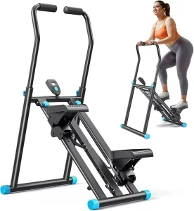 Stair Stepper for Home Gym Exercise Stair Climber with Extended Step Range Adjustable Handlebar & Pedals