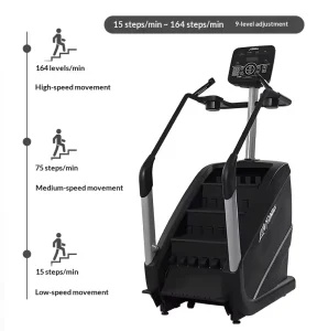 Staircase Climbing Machine Home Use Indoor Sports Gym Equipment Aerobic Stepper Handheld Heart Rate Monitor Anti Slip Metal