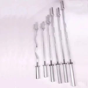 Standard Chrome Alloy Steel Barbell for Weightlifting Commercial Use