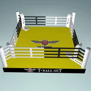 Standard MMA Cage Boxing Ring with Custom Height Platform Steel Construction for Combat Training and Tournaments
