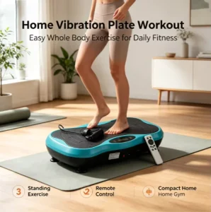 Standing Vibration Platform Machine with 99 Speeds and LCD Display
