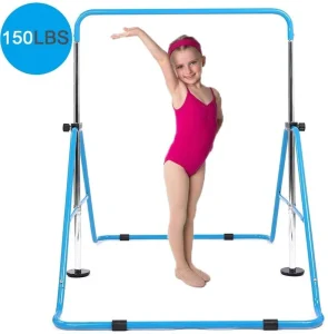 Steel 4-Level Adjustable Kids Gymnastics Bar for Indoor Exercise Training