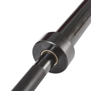 Steel 60-Inch Weightlifting Barbell 600LB Capacity 28mm Shaft SQ OB-60 Model Chromed Black Oxidation
