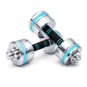 Steel Adjustable Dumbbell Set, Black, Home and Dorm Room