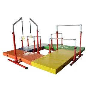 Steel Adjustable Kids Gymnastics Equipment with Horizontal Bar Various Combo and Position