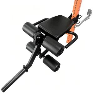 Steel Adjustable Leg Curl and Leg Extension Attachment for Squat Rack, Hamstring, Quad, and Glute Training