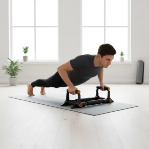 Steel Arm Exerciser Push-Up Stand for Chest Workout
