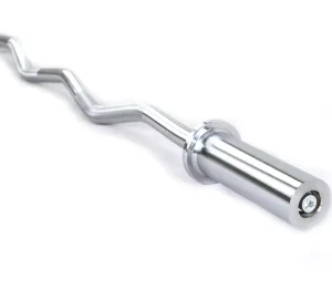 Steel Barbell Bar for Standard Weightlifting, 20kg, Non-Slip Texture