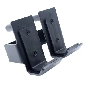 Steel Barbell J-Hooks, Heavy Duty Anti-Slip Quick-Release Squat Rack Hooks
