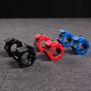 Steel Barbell and Dumbbell Rod Spring Buckle Clip