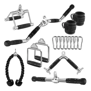 Steel Cable Machine Upright V-Grip Handle, Small Fly/Row Handle, High-Row Pull Bar