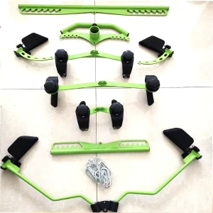 Steel Cable Pull-Down Lat Bar Attachments and Dip Stands for Gym Fitness