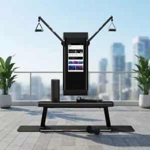 Steel Commercial/Home Fitness Equipment with 32-Inch HD Multi-Touch Screen for Triceps Training