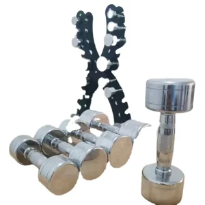 Steel Dumbbells (Arched Handle) 60kg Home Fitness Weights with Comfortable Grip