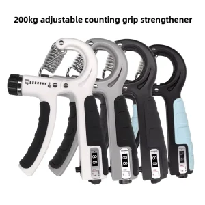 Steel Enhanced Adjustable Electronic Counting Finger Trainer for Decompression Exercise and Hand Strength Training