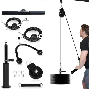 Steel Fitness Equipment Kit Arm Strength Tricep Combination Accessories Durable Tricep Pulley Kit for Hemodialysis