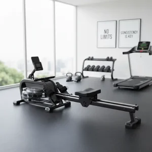 Steel-Frame Magnetic Rowing Machine with Low-Impact Full-Body Cardio Design for Small Home Spaces