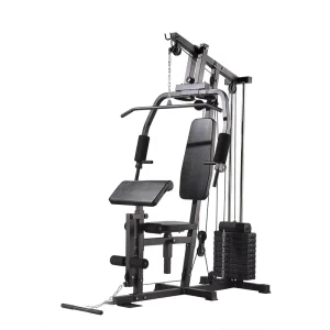 Steel-Frame Multi-Function Gym Station with Lat Pulldown, Pec Deck and Leg Curl