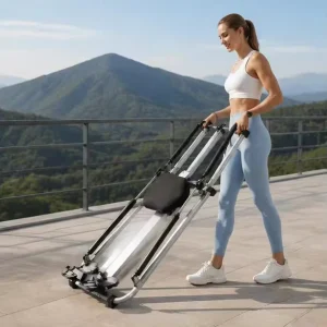 Steel Hydraulic Rowing Machine 120kg Weight Capacity Indoor Rower with LCD Display