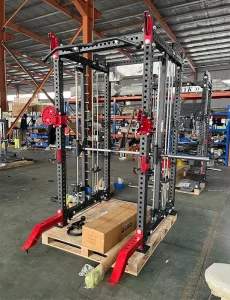 Steel Multi Gym Station Smith Machine with Cable Dual Crossover