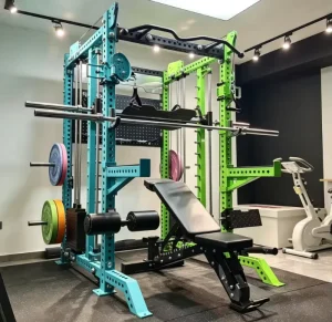 Steel Multi-Gym Station with Smith Machine and Cable Dual Crossover