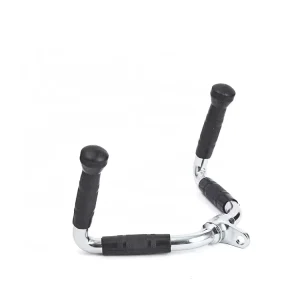 Steel Multi-Purpose Lat Tricep Bar, Chromed TPR Coated, 420mm, Model NT042R