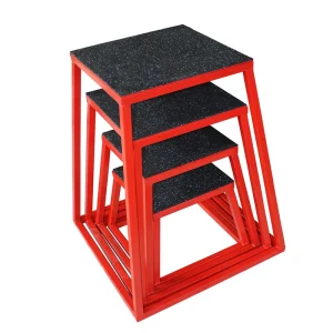 Steel Plyometric Box Set with Anti-Skid Rubber for Home Gym