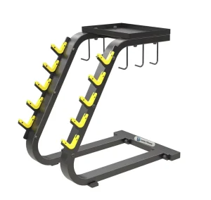 Steel Portable Barbell Tree and Handle Storage Rack for Gym Training