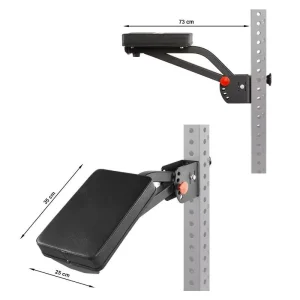 Steel Portable Gym Bench Power Rack Accessories Adjustable Bulldog Chest Support Cushion Multi Arch Squat Stand