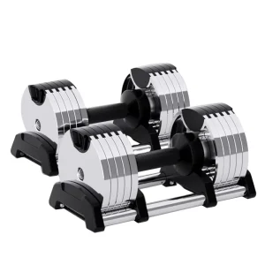 Steel Rotating Adjustable Weight Dumbbell Set