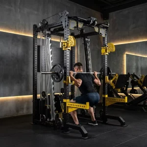 Steel Smith Machine Multi Functional Station Squat Rack Combo Cable Crossover Power Pully Gym Equipment Multipower Trainer