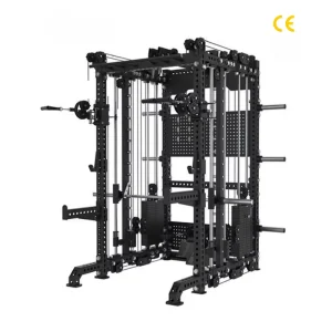 Steel Smith Machine with Triceps Station, 692 kg Net Weight, Two 100 kg Weight Plates