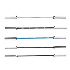 Steel Straight Bar for Barbell Weightlifting, Home Gym Squats and Bench Workouts